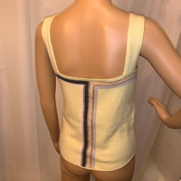 CHANEL size 40 cashmere tank top CRUISE 2001 - Picture 2 of 11